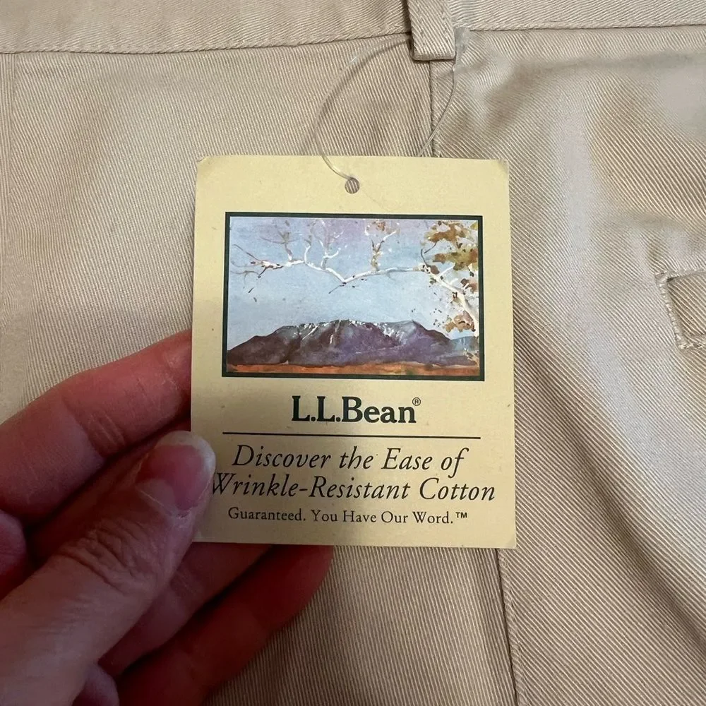 LL Bean Wrinkle Resistant Cotton Shorts - Picture 7 of 9